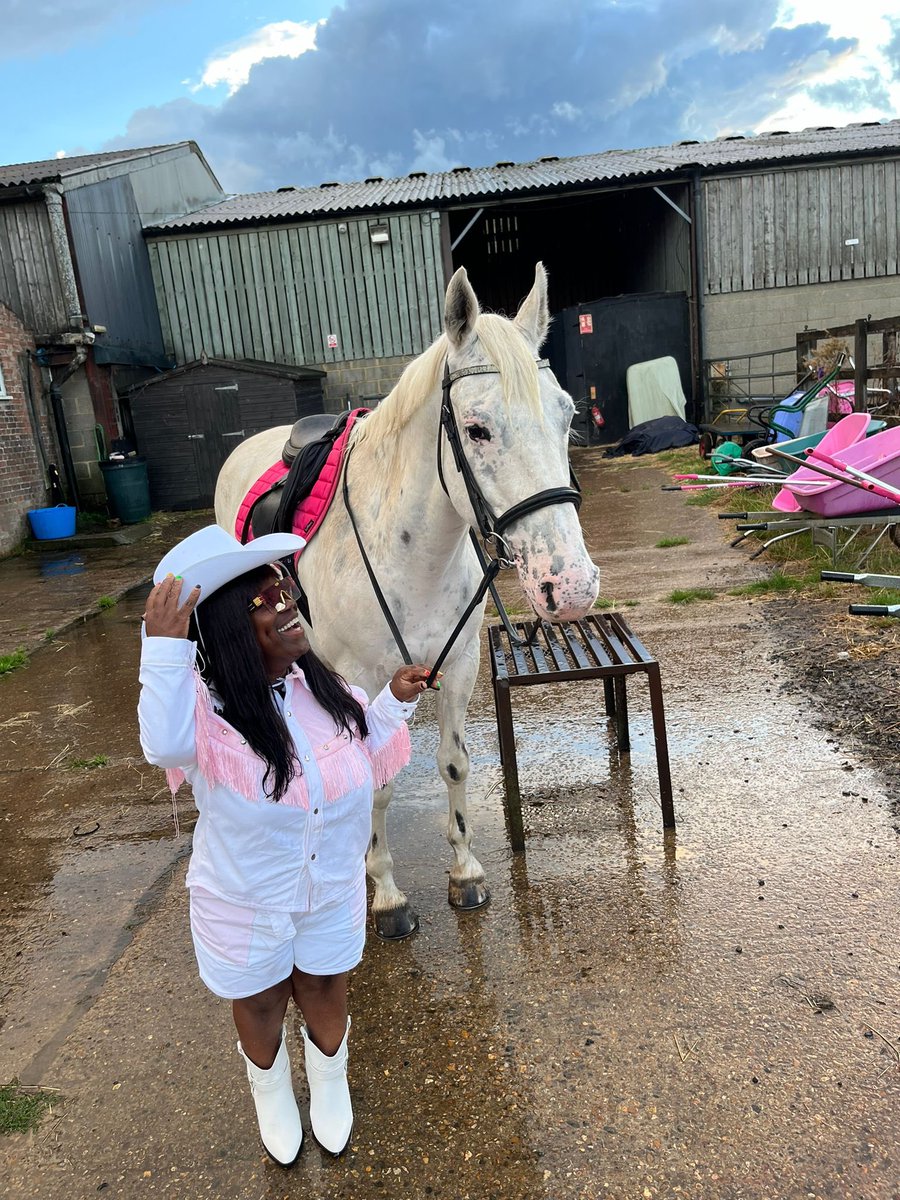 #BlackHistoryMonth2024 #dwarfismawarenessmonth 
I feel so proud to read about the history of black cowboys I usually feel a sense of shame at the word cowboy No idea how the word cowboy came about. Now I do I made my own outfit to salute all the black cowboys who history denied.