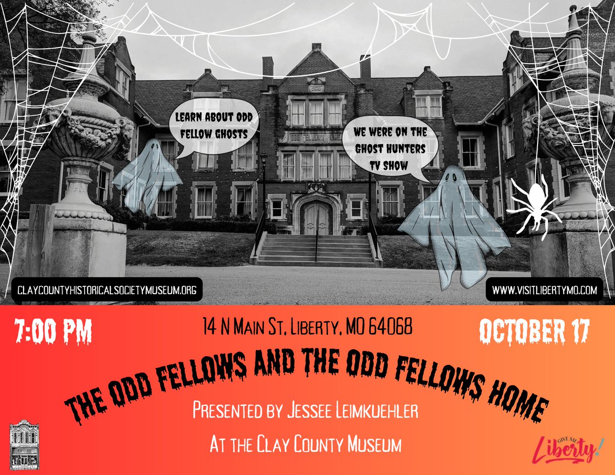 ClayCoMuseum's tweet photo. Maybe it's haunted, maybe not but it's history is fascinating. at the Museum, 14 N. Main St. on Oct 17th. https://t.co/vePI68sGvE