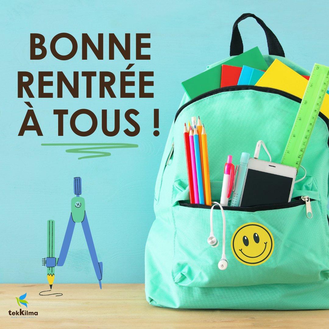 tekkilma's tweet photo. Bonne rentrée à tous ! Que cette nouvelle année soit synonyme de réussite, de découvertes et d'épanouissement.
#tekkilma #soutienacadémique #Boursesetudes #Senegal https://t.co/VNrv263clT