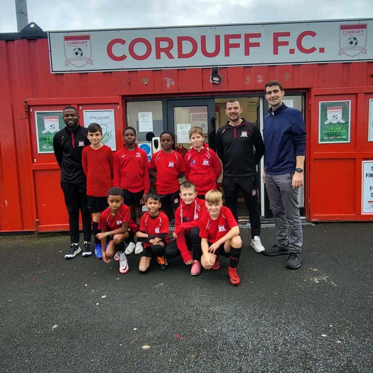 CorduffFC's tweet photo. We welcomed Mins. Jack Chambers to discuss our vision for the future of Corduff FC today.
He has seen the club grow while in turn we have watched his progression in politics &amp; we are boosted by his continued support!
Stayed tuned - our future plans are bright ✨️🟥⬛️ #UpTheDuff https://t.co/GioHxkWk9D