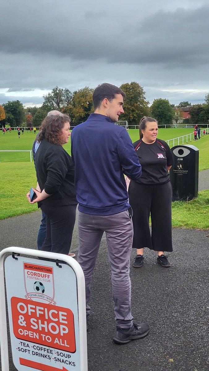 CorduffFC's tweet photo. We welcomed Mins. Jack Chambers to discuss our vision for the future of Corduff FC today.
He has seen the club grow while in turn we have watched his progression in politics &amp; we are boosted by his continued support!
Stayed tuned - our future plans are bright ✨️🟥⬛️ #UpTheDuff https://t.co/GioHxkWk9D