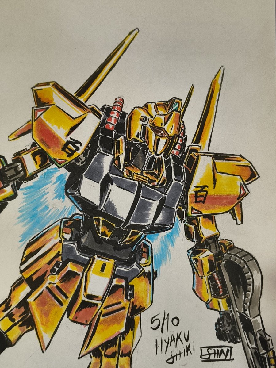 Hyaku Shiki, day 5.
#Inktober #zgundam #gundam