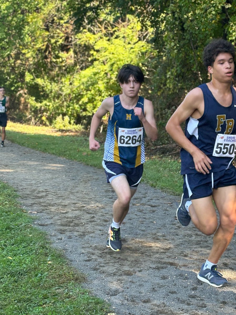 Shore Coaches Race Recap:
The Mustangs had an excellent day at Holmdel Park. 14 runners, 9 Holmdel PRs, and 2 first ever Holmdel 5Ks! Big shout out to Sara Kachhia-Patel (2min 36 sec PR) and Jaanvi Patel (1 min 53 sec PR)!

Boys Varsity (w/ 3 freshmen) place 19th out of 35 teams.