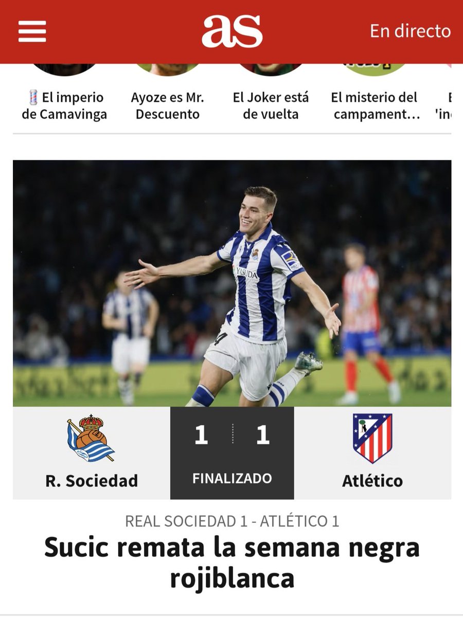 Serginho_HE's tweet photo. Viva la originalidad periodística.  @RealSociedad @Atleti se merecen un poco de respeto. https://t.co/r0ZlaUBC1f