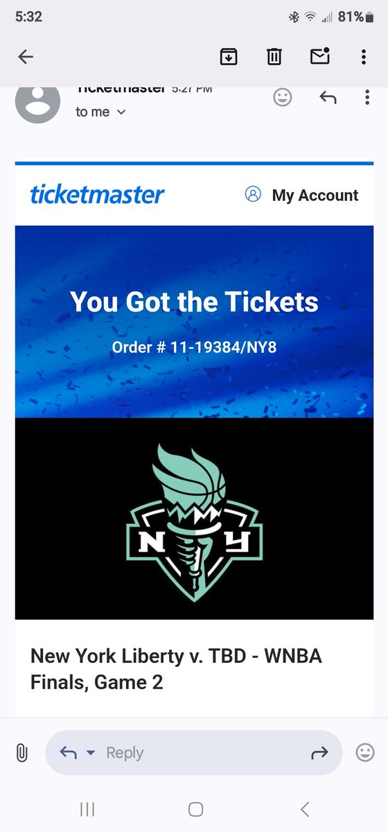 This was so stressful omg but I got them. Headed back to the finals baby!!!!!!! #LightitupNYL