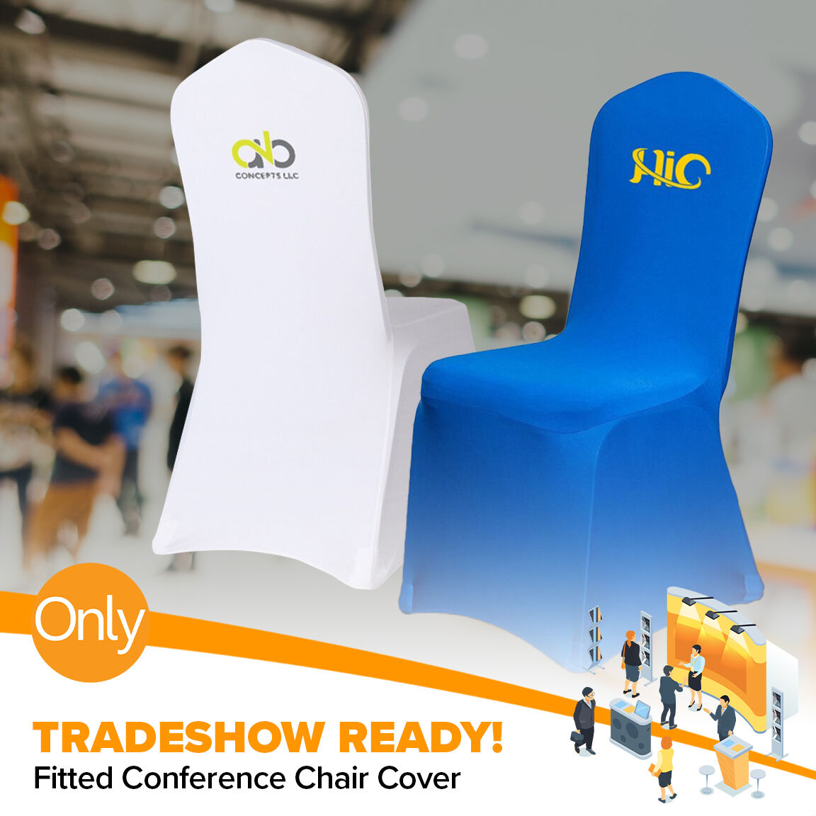 Are you worried about spilled drinks and sticky sauces staining your chair covers? Swap them out for budget-friendly Fitted Conference Chair Covers! 

Have a look at your options here: only.lc/chaircover

#TradeShowReady #EasyCleanUp
