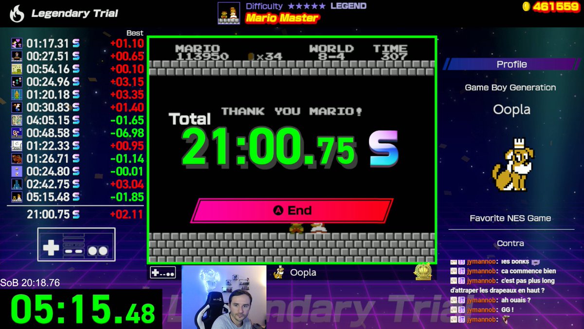 Reprise du Legendary Trial👌il est temps d'améliorer le WR
#nwc
#ファミコン世界大会