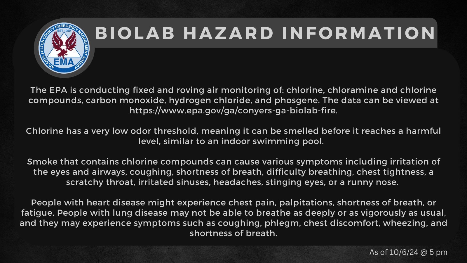 ShelterInPlace Order For County Impacted By BioLab Chemical Plume