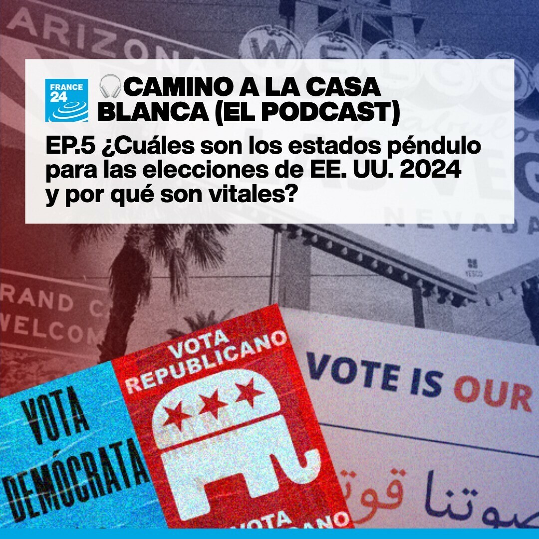 🇺🇸🗳️ En el quinto episodio de #CaminoALaCasaBlancaF24 analizamos qué son los estados péndulo y su relevancia en las elecciones de #EEUU 

🎧📱Escúchanos en Apple Podcast, Deezer, Spotify, Amazon Music y nuestra web ➡️ f24.my/AeJ6.x

🎙️ <a href="/martamdom/">Marta M. Domínguez</a> y <a href="/putopias/">Julián Ramírez Castro</a>