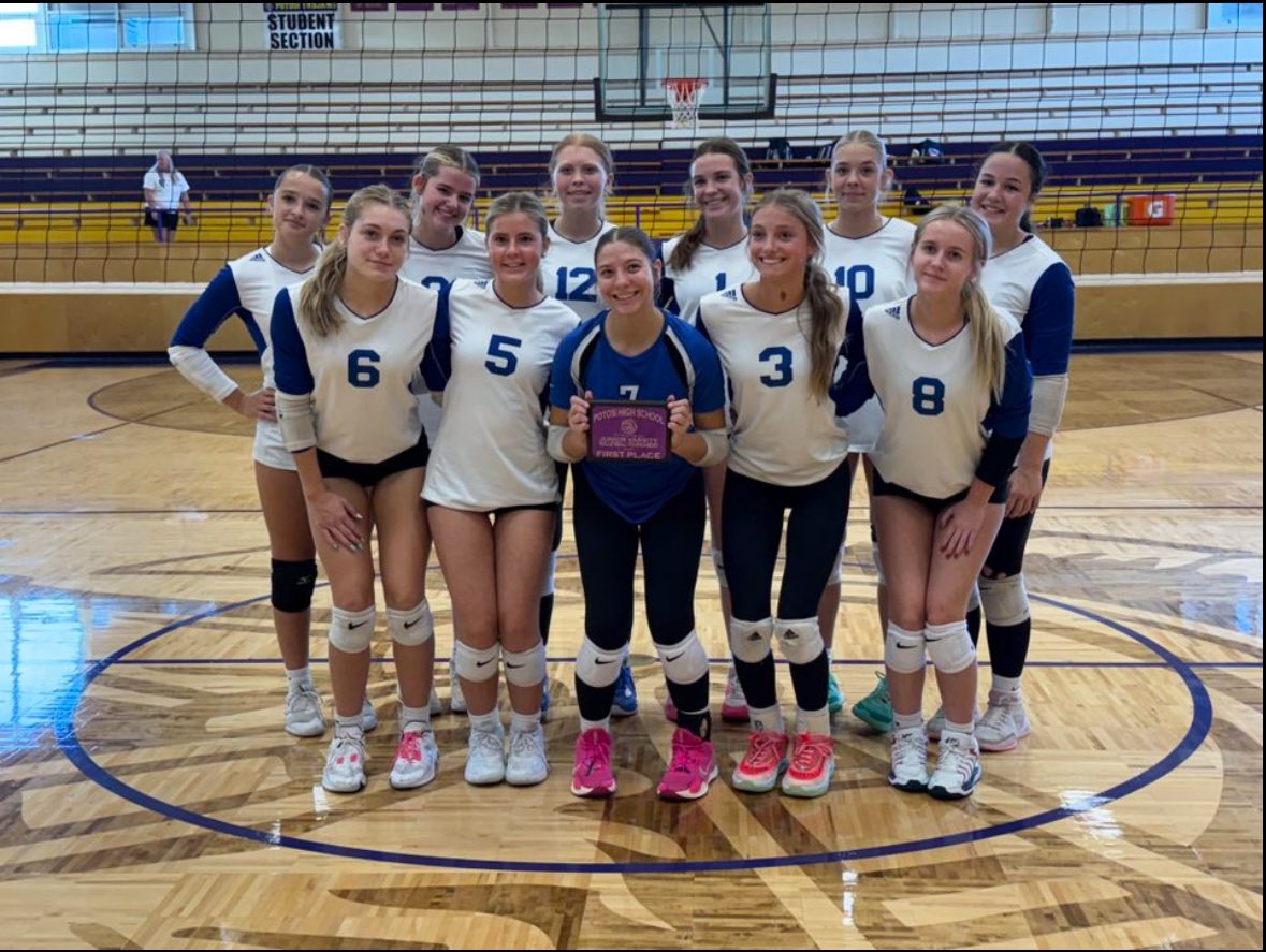 JV volleyball girls bring home first place from Potosi tournament this weekend 
Congratulations Girls!