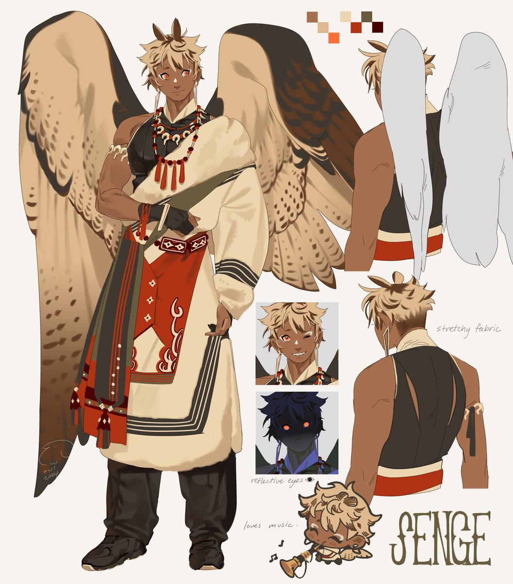 finished my boy's ref 🦉♡ 