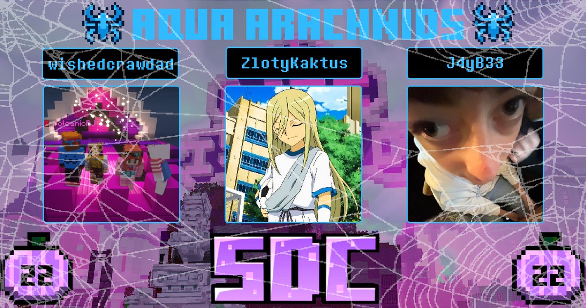 SogldrofChampV2's tweet photo. YOUR AQUA ARACHNIDS ARE
Anaklusmos1213 ZlotyKaktus and JayBee https://t.co/bnqIADwehi