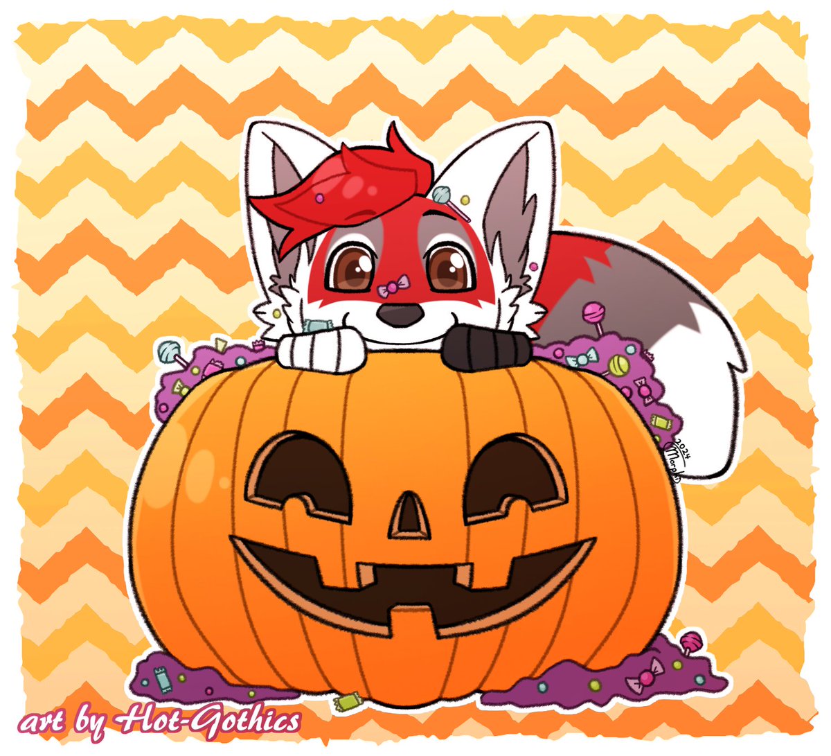 MorphiDragunny's tweet photo. Jack-o-Lantern Sweets YCHs for @IgnacioPanda90 and Kaethos~ https://t.co/Mjak2Flxvf