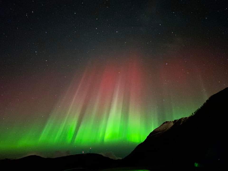 blackdragon1802's tweet image. 🔴URGENTE: Por el momento, esto es lo mejor de la actividad auroral, no se ven signos mayores. #Sortland #Norway 23:00 hrs 06/10/24. #TormentaGeomagnetica #G4+

#TVPerúNoticias #ATVNoticias #24Horas #PanamericanaNoticias #ExitosaPerú #Willax #RPP #PBO #CanalN #LatinaNoticias