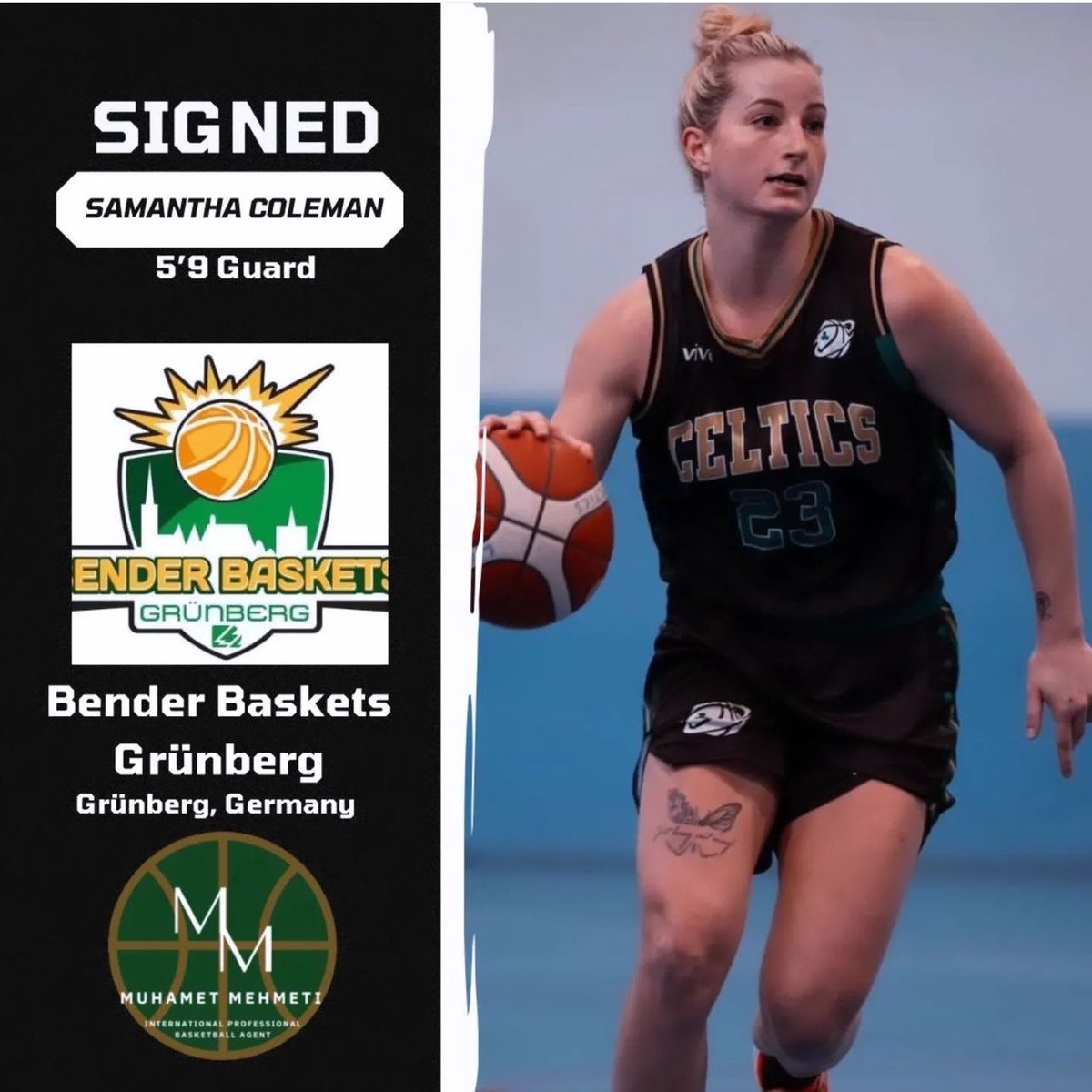 westerncowbb's tweet photo. Congratulations to our very own Samantha Coleman on signing her second pro contract with Bender Baskets Grunberg out of Grunberg, Germany!!
Last season in Ireland, Samantha averaged 21pts per game for the Limerick Celtics!
Good Luck this season,Sam!
#ProNeer #WE https://t.co/k59k6QKH9n