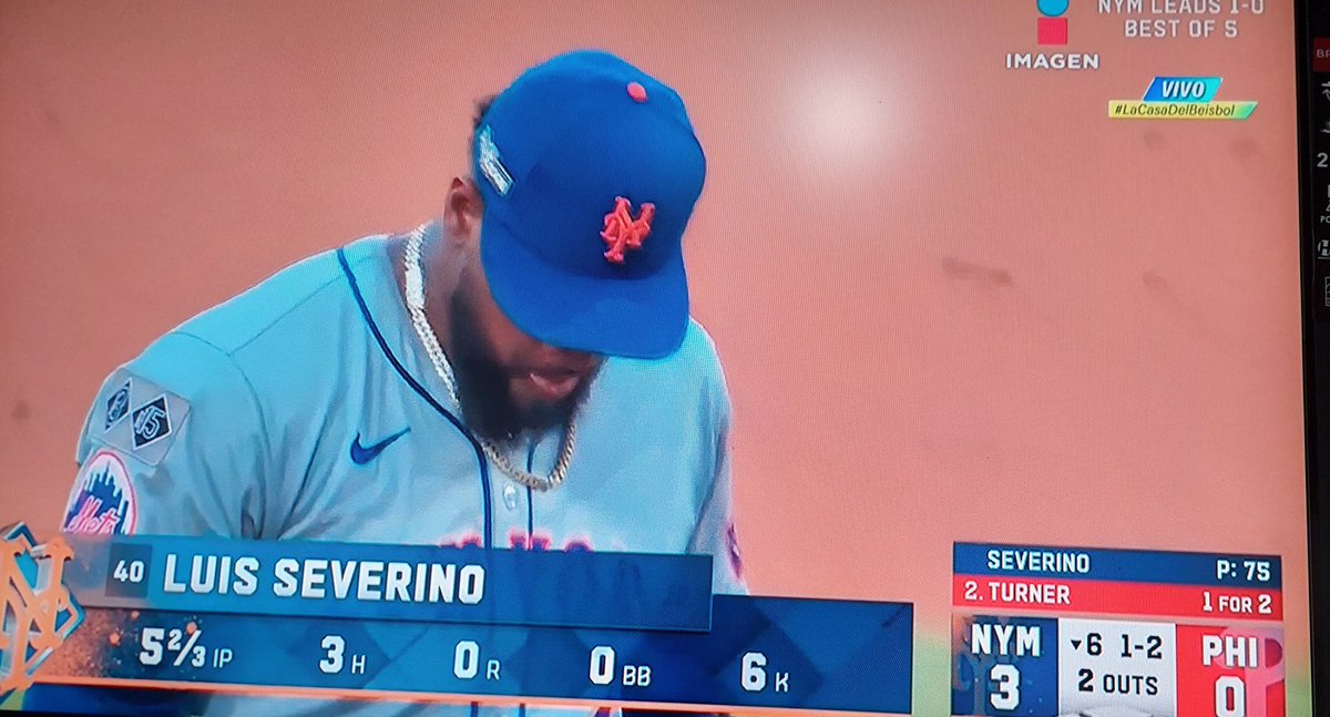 EdmondStar16's tweet photo. Vaya labor de Severino.
#AmazingMets versión 2024
Será la repetición de 69 y 86?
Disfrutando la crónica y comentarios de @LoboMorales_ y @JCVeraza en #LaCasaDelBeisbol https://t.co/r1lYpKmDTJ