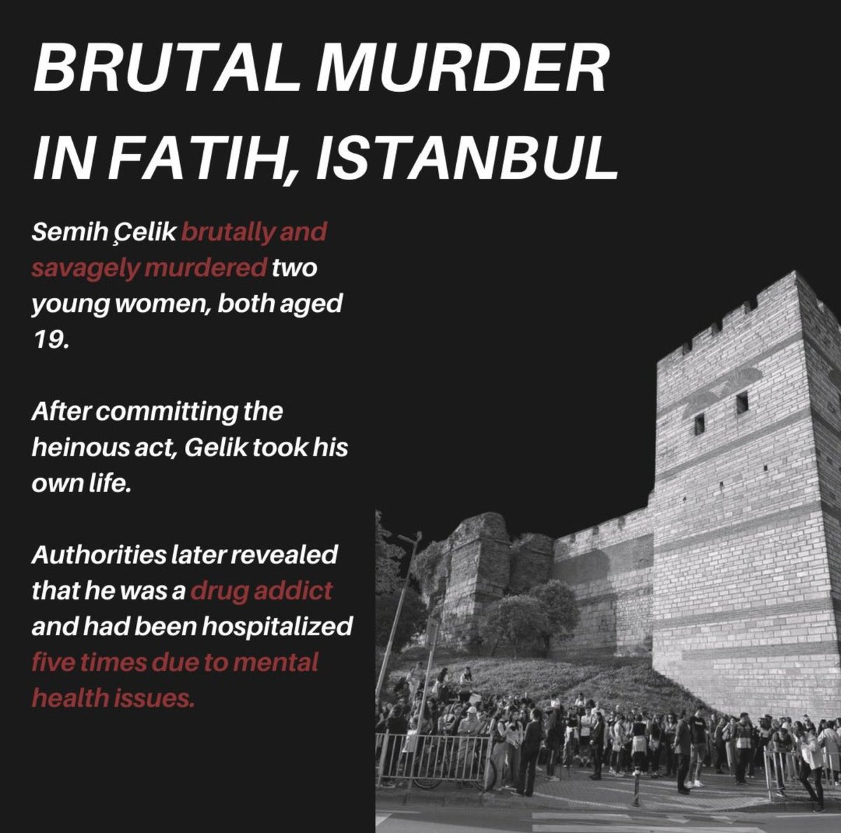 Please hear the voice of Turkish women. 
#TurkishWomenNeedHelp
<a href="/amanpour/">Christiane Amanpour</a> <a href="/AlinejadMasih/">Masih Alinejad 🏳️</a> <a href="/SamiraAhmedUK/">Samira Ahmed</a> <a href="/severija_b/">Severia Bel</a> <a href="/BBCWomansHour/">BBC Woman's Hour</a> <a href="/Mobeen_Azhar/">Mobeen Azhar</a> <a href="/Shaimaakhalil/">shaimaa khalil BBC</a> <a href="/BBCWorld/">BBC News (World)</a> <a href="/lemondefr/">Le Monde</a> <a href="/SkyNews/">Sky News</a> <a href="/DeutscheWelle/">DW Deutsche Welle</a> <a href="/cnni/">CNN International</a> <a href="/jk_rowling/">J.K. Rowling</a> <a href="/washingtonpost/">The Washington Post</a> <a href="/nytimesworld/">New York Times World</a> <a href="/nypost/">New York Post</a> <a href="/Independent/">The Independent</a>