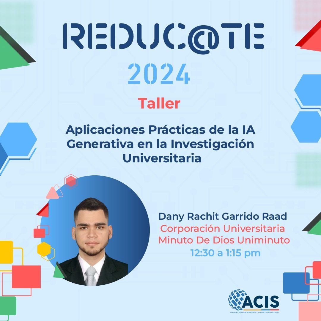 Taller Día 4 de #REDUCATE 
acis.org.co/reducate/Conf-…