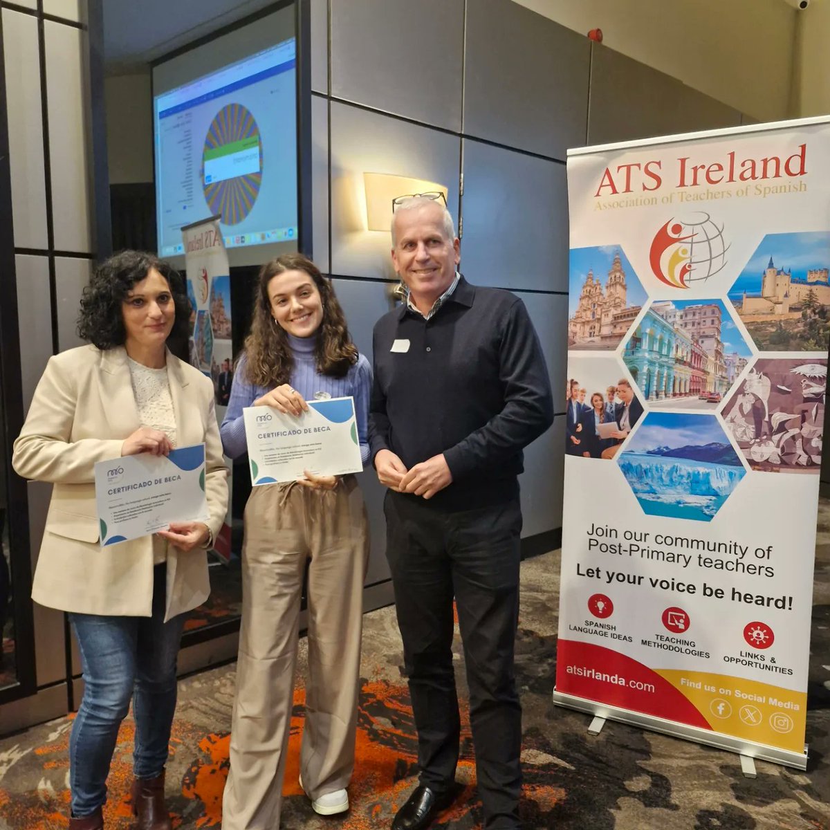 ATS Ireland (@atsirlanda) on Twitter photo ¡Muchísimas gracias!
<a href="/colegiodelibes/">Colegio Delibes</a> are offering the 10 lucky winners a teacher training course for 1 week with accommodation, full board and activities!
@maestromioschool are offering their 2 lucky winners a teacher training course for 1 week in Málaga!
#ATSConferenceAGM2024 ¡Muchísimas gracias!
<a href="/colegiodelibes/">Colegio Delibes</a> are offering the 10 lucky winners a teacher training course for 1 week with accommodation, full board and activities!
@maestromioschool are offering their 2 lucky winners a teacher training course for 1 week in Málaga!
#ATSConferenceAGM2024