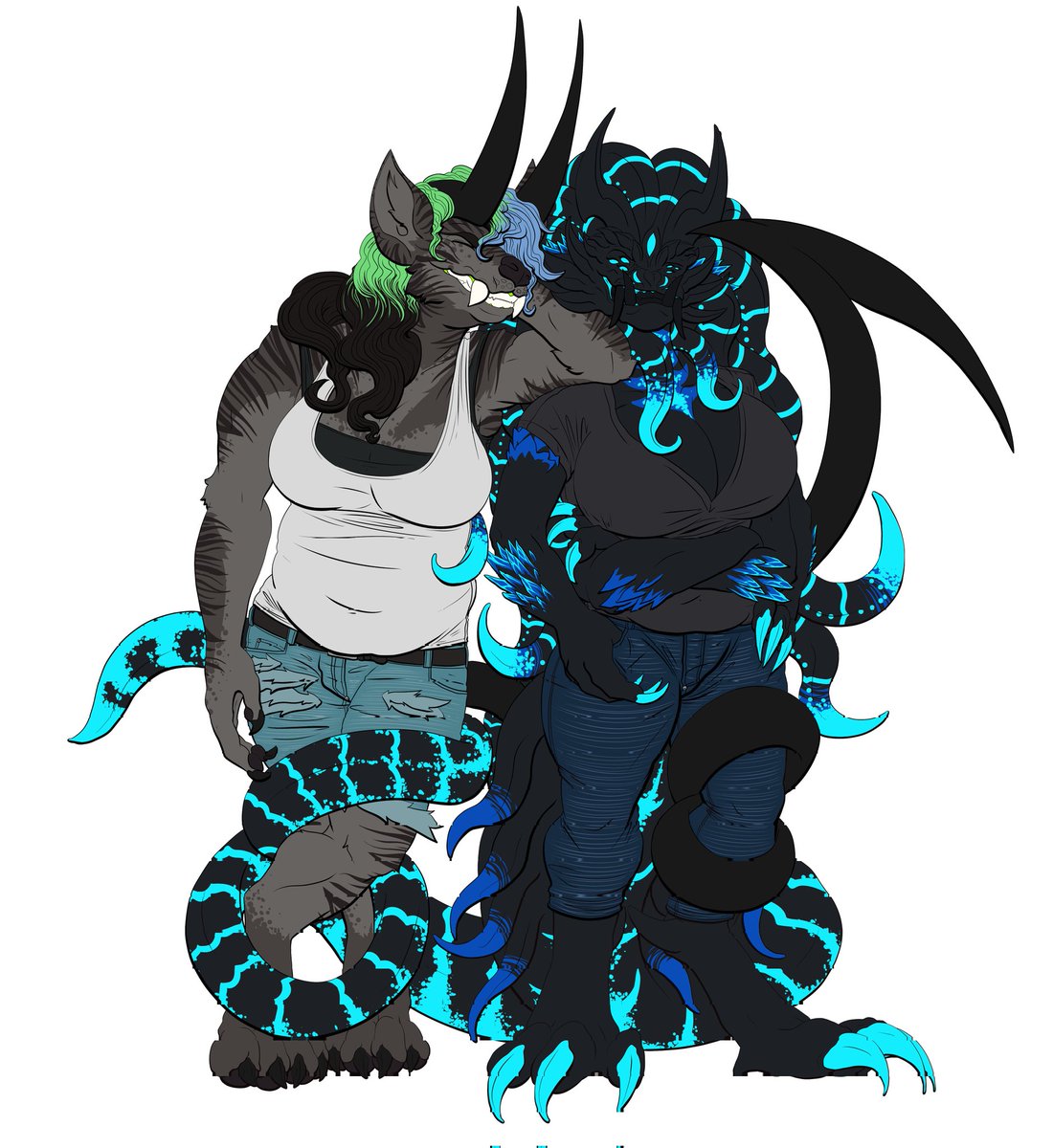 ZIVA-MONSTR (@edamonstr) on Twitter photo Have this lill' thing I drew for a girl I like a lot 💚 <a href="/WulfesHeafod/">WulfesHeafod</a> hadn't had her sona Skaði drawn closer to her irl shape!
Of course Ziva is being up in her space 💚 Have this lill' thing I drew for a girl I like a lot 💚 <a href="/WulfesHeafod/">WulfesHeafod</a> hadn't had her sona Skaði drawn closer to her irl shape!
Of course Ziva is being up in her space 💚