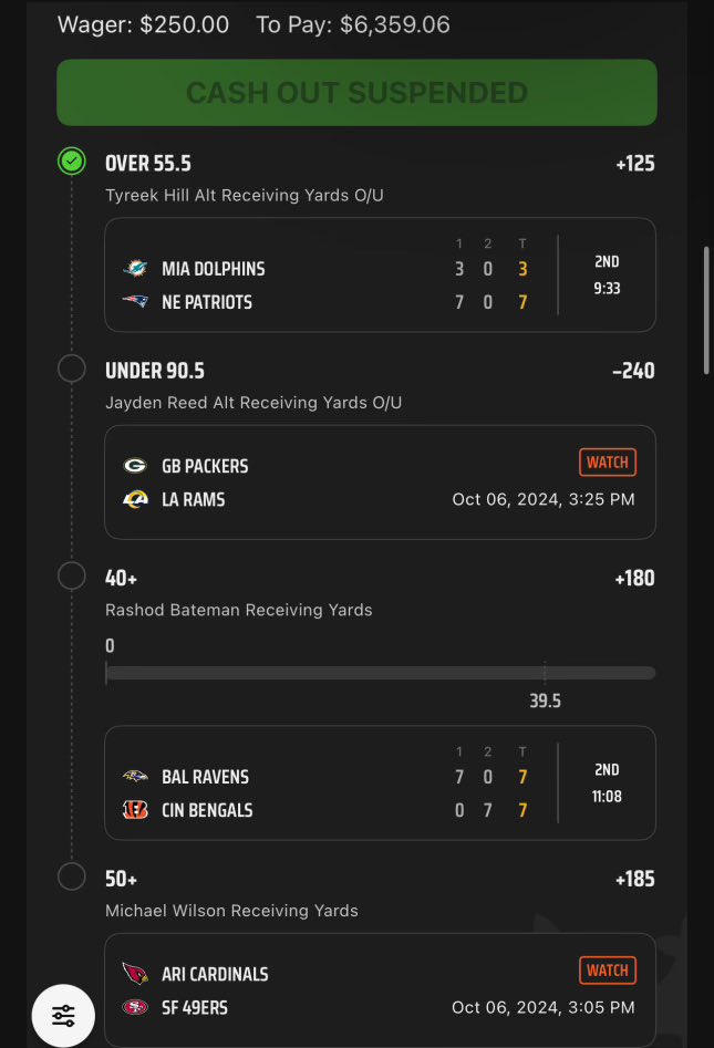 MKG_Sports's tweet image. 🚨🚨$300 SUNDAY GIVEAWAY🚨🚨

$100 cash app to the 3 people who RETWEET this post if it hits...

Tyreek ✅
Bateman ✅
Wilson ✅

Comes down to Jayden Reed (already at 77 😂), under 90.5....

$250 to pay out $6,400

Need a miracle...