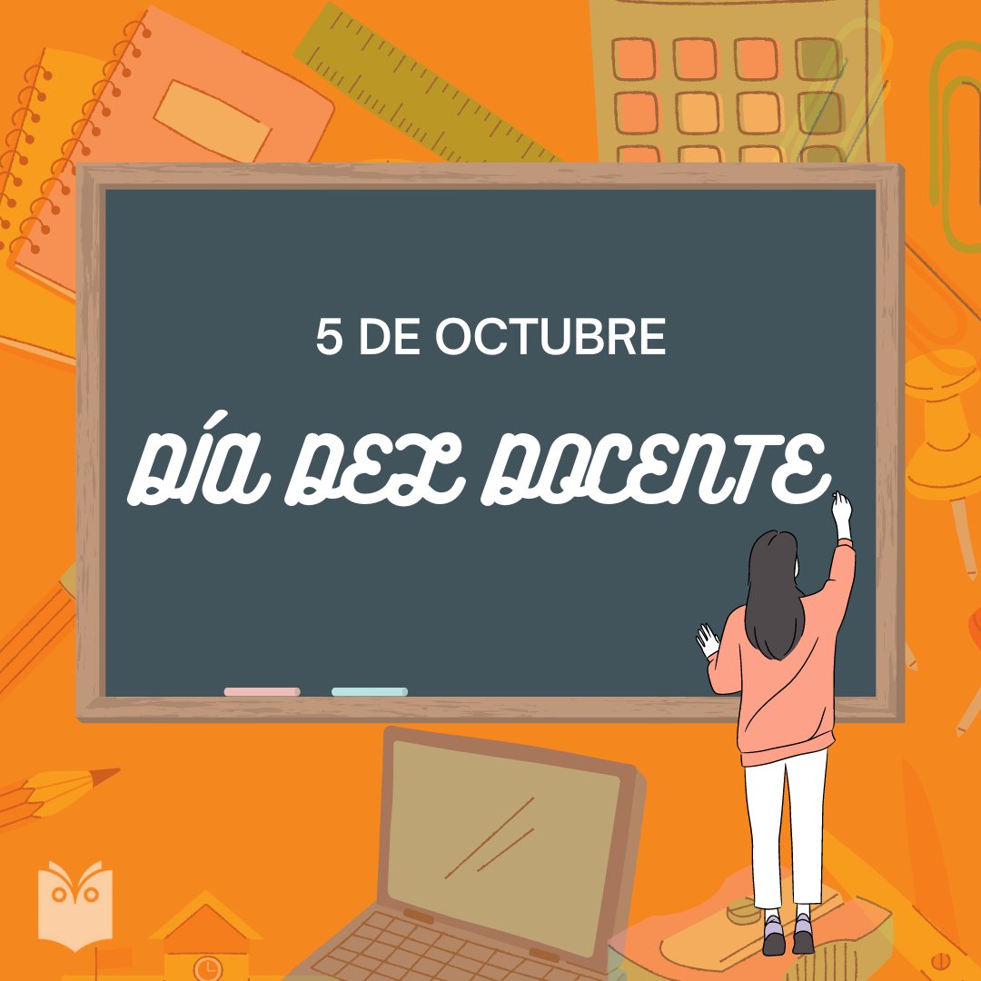 📌¡5 de octubre, celebramos el #DíaMundialDeLosDocentes !📚
Un reconocimiento a la labor invaluable de quienes forman a las generaciones futuras✏️
👩🏻‍🏫Su dedicación y pasión son claves para construir un mundo mejor.📐
#EfeméridesIce
<a href="/CubaMined/">MINED</a> <a href="/JosAnto32434513/">José Antonio del Pino Fernández</a>