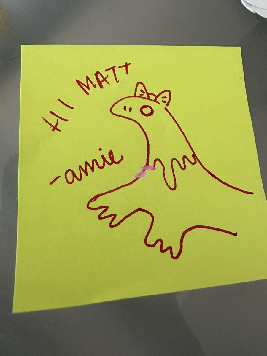 _TheMeta's tweet photo. Finally got my hand written note from @amiechikin https://t.co/vMBILfiPLa
