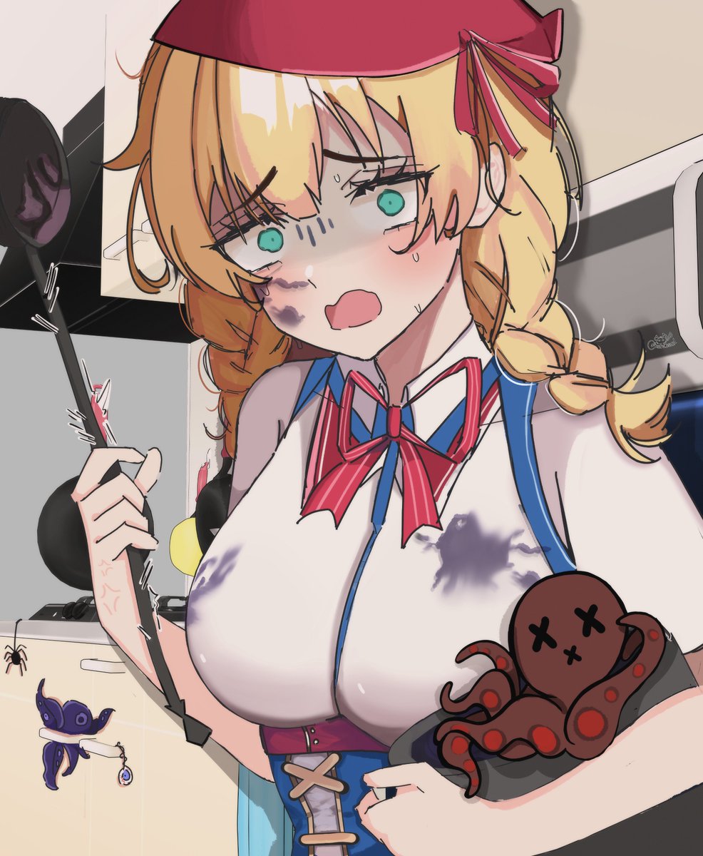 day 3: chef haachama! 👩‍🍳
#HOLOctober #はあとArt