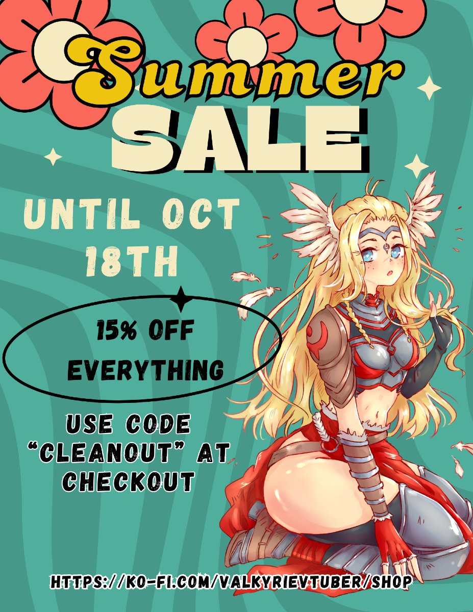 There's still time left to get 15% off on EVERYTHING in my Kofi shop! I will not be restocking things so once they are gone, they are gone!