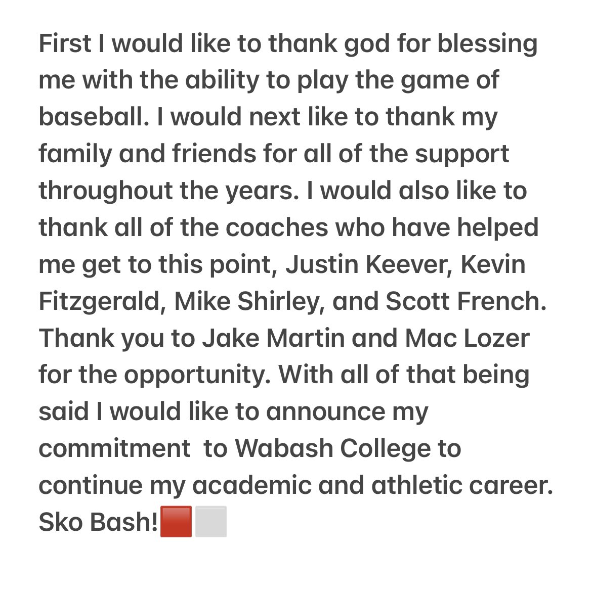 Committed! 
<a href="/MillerBaseball/">Noblesville Baseball</a> 
<a href="/PrepBaseballIN/">Prep Baseball Indiana</a>
 <a href="/inbullsbase/">Indiana Bulls Baseball</a>  
<a href="/TopTierBaseball/">Top Tier Baseball 🇺🇸</a>