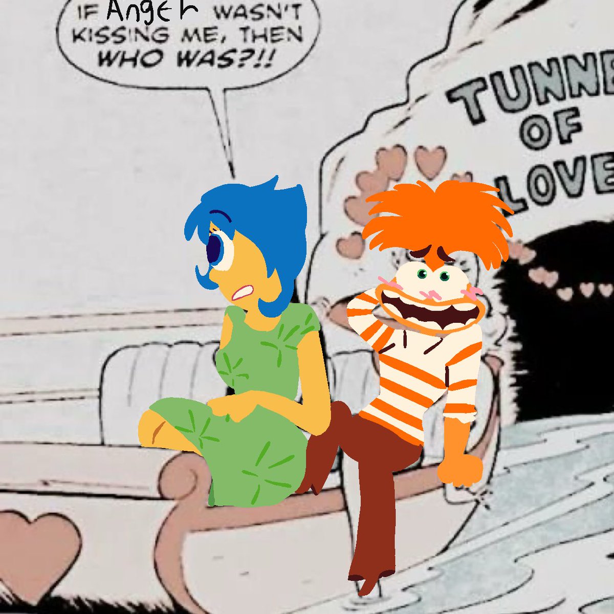 Joyndanxietyfan's tweet photo. Two joy and anxiety fanarts haha #joyxiety #joyinsideout #anxietyinsideout #fanart #InsideOut2anxiety #insideout2joy #insideout2 https://t.co/IcHNIDMqMt