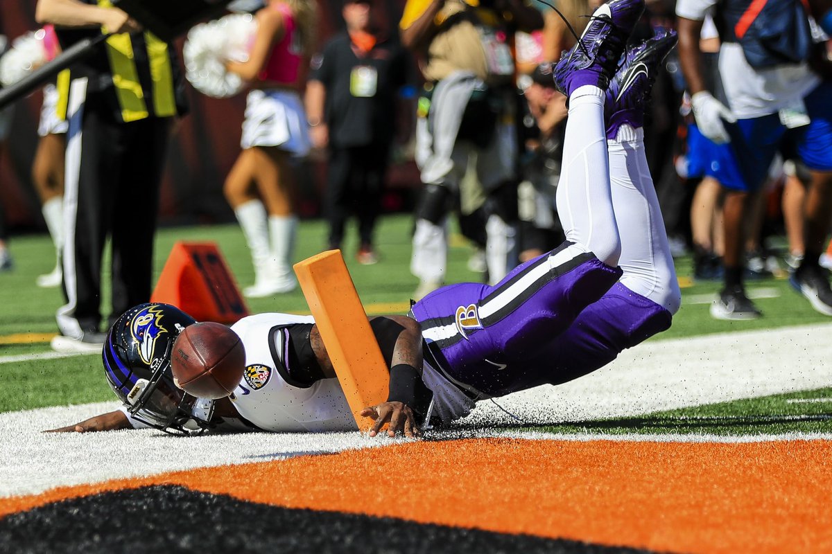 kstrats16's tweet photo. Bengals fall in OT 41-38 to the Ravens. 
📸: @imagnimages 
#Bengals #RavensFlock #WhoDey #NFL https://t.co/dQdC1CcYTY