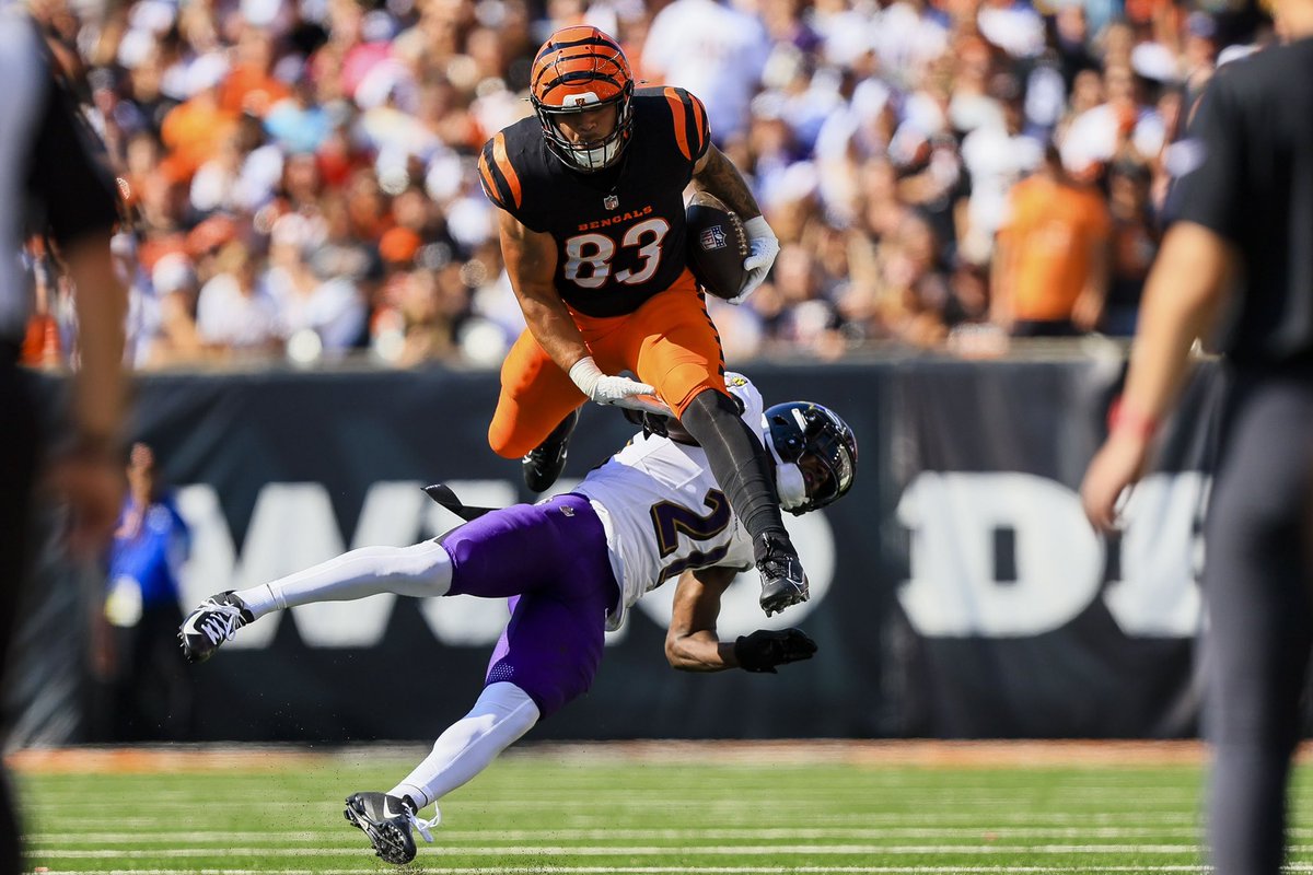 kstrats16's tweet photo. Bengals fall in OT 41-38 to the Ravens. 
📸: @imagnimages 
#Bengals #RavensFlock #WhoDey #NFL https://t.co/dQdC1CcYTY