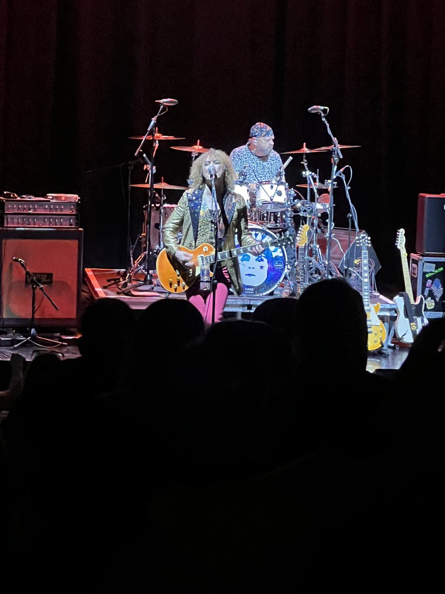 JackieGalbraith's tweet photo. Great fun seeing @TRextasyBand in Glasgow tonight. Took me back to my 9-year-old self in 1971 when I discovered the great Marc Bolan and T.Rex while I was watching Top of the Pops on a black and white TV!

#HotLove #CosmicDancer #LifesAGas #ChildrenOfTheRevolution https://t.co/NvisA8BWQ5