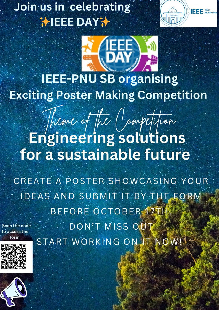 To celebrate IEEE Day, this year we are organizing theme based competitions! A golden chance to showcase your creativity and win the competition! Certificates will be awarded!