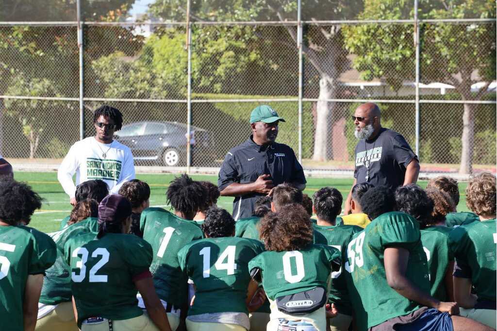 Saint Monica Prep Football tweet media