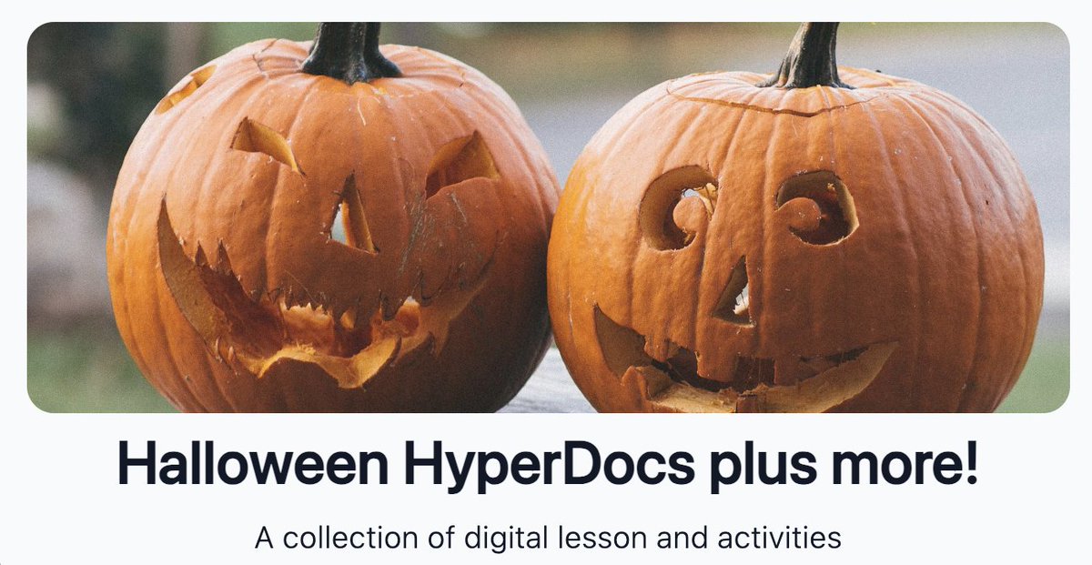 Lisa Highfill (@lhighfill) on Twitter photo Teachers looking for some 🎃Halloween📷fun for your students? Check out this <a href="/wakelet/">Wakelet 💙</a> of HyperDocs and choice boards...feel free to edit any lesson as needed. wakelet.com/wake/7c1ad079-…… 
#TsGiveTs #HyperDocs Teachers looking for some 🎃Halloween📷fun for your students? Check out this <a href="/wakelet/">Wakelet 💙</a> of HyperDocs and choice boards...feel free to edit any lesson as needed. wakelet.com/wake/7c1ad079-…… 
#TsGiveTs #HyperDocs
