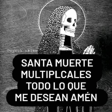 santamuerte1208's tweet photo. Dios y la Niña Blanca los ayude y a mi no me olviden. https://t.co/fFi53oXhgH
