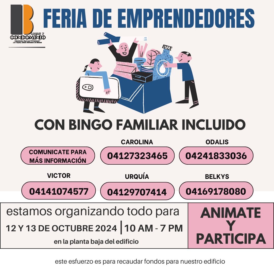 el_barbechero's tweet photo. Aunque en este momento estamos #SinLuz de igual manera te invitamos a lo que será nuestra 1era feria de emprendedores en el Bloque 7 de la Urbanización #ElBarbecho de #LosTeques... #ATENCIÓN al flyer 
#FeriaNavideña #Emprendedores #Guaicaipuro #Miranda https://t.co/1ArzMcxPeZ