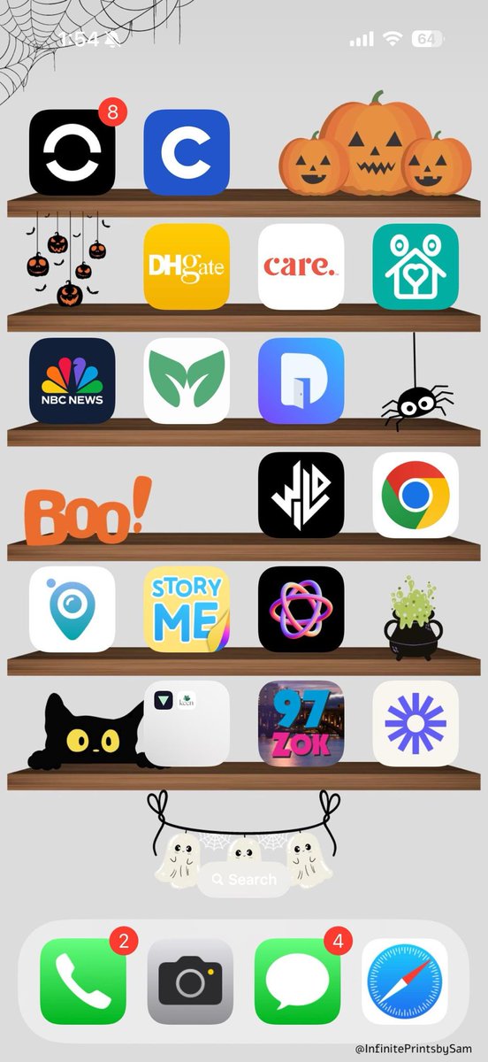 iOS Halloween Themed Wallpaper available now 🎃👻

infiniteprintsbysam.etsy.com/listing/179165…

#iOS #iOSwallpaper #iPhone #iPhonewallpaper #wallpaper #phonewallpaper #bookshelf #halloween
