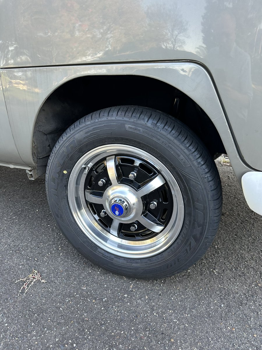 steve_moran's tweet photo. New wheels/tyres and centre caps for the Kombi today! @HubNutVids @Carpervert https://t.co/7AuBZn3jg8