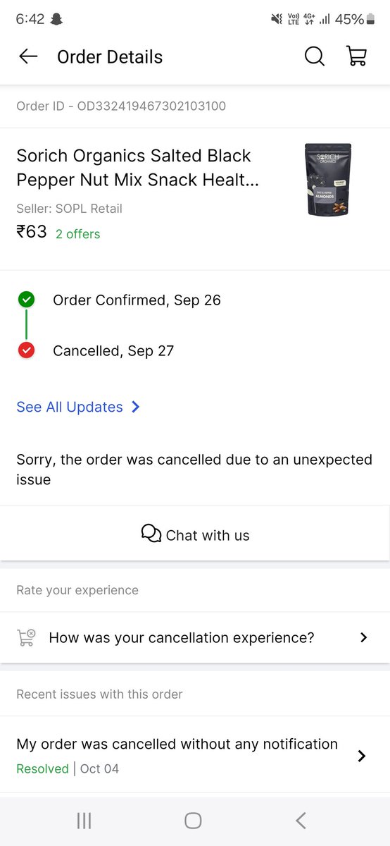 MohdGilman3's tweet photo. @flipkartsupport 
 The product is not delivered on time and if anything is found cheap then it has to be canceled. Flipkart fraud has been banned. Do not buy anything from Flipkart because it is not delivered on time and the thing is cheap. you are canceling
#boycottflipkart https://t.co/3GS04x0gyE