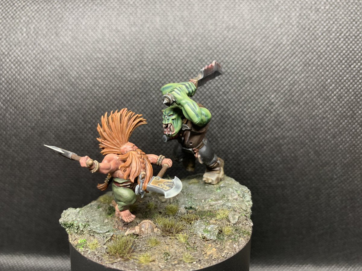 Seeing the influx of followers from my post last night I thought I’d actually post something I’ve painted this year lol, here’s a duel I’ve been working on, a large amount of sculpting went into this and I’m glad it’s (mostly) unnoticeable