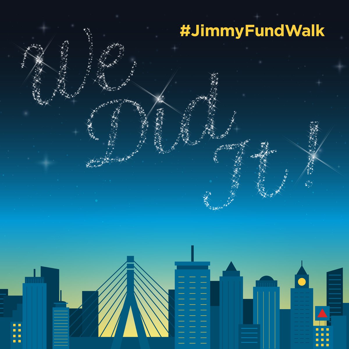 TheJimmyFund's tweet photo. Our hearts are full as the sun sets on an extraordinary day in Boston at the #JimmyFundWalk presented by @Hyundai.  
THANK YOU to the incredible Jimmy Fund Walk community of participants, volunteers, and supporters. Your efforts make possible @DanaFarber’s mission to create a world free of the fear and burden of cancer.