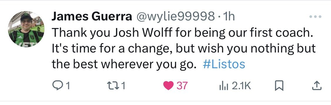 TurnerTalkFooty's tweet photo. #Wolffout: Examples of how to do it with class…
#AustinFC #Verde https://t.co/TvDtVSbCCV