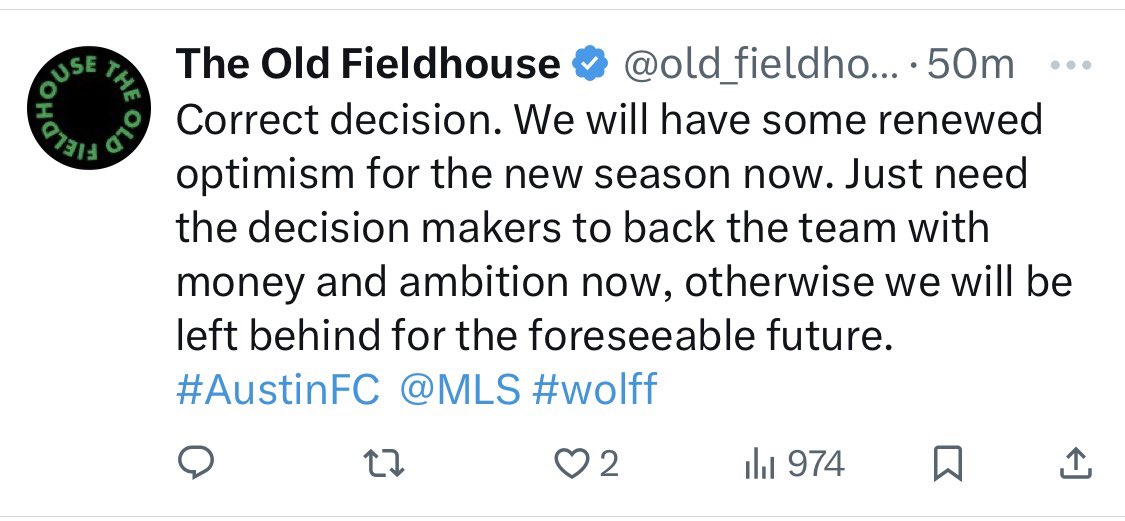 TurnerTalkFooty's tweet photo. #Wolffout: Examples of how to do it with class…
#AustinFC #Verde https://t.co/TvDtVSbCCV