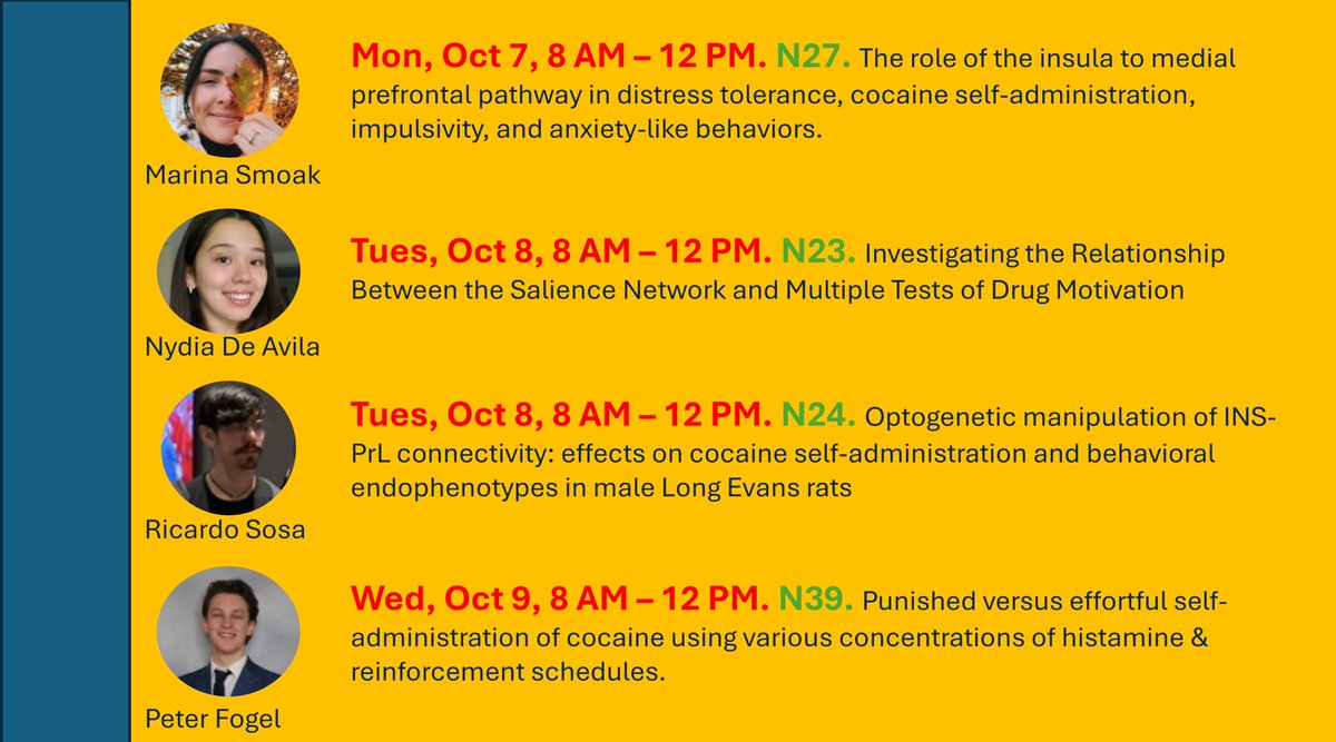 tmoschak's tweet photo. Our lab is recruiting! If you or someone you know is interested in grad school for the neurobiology of substance use, please stop by our posters at SfN! https://t.co/CIbgPhgfKI