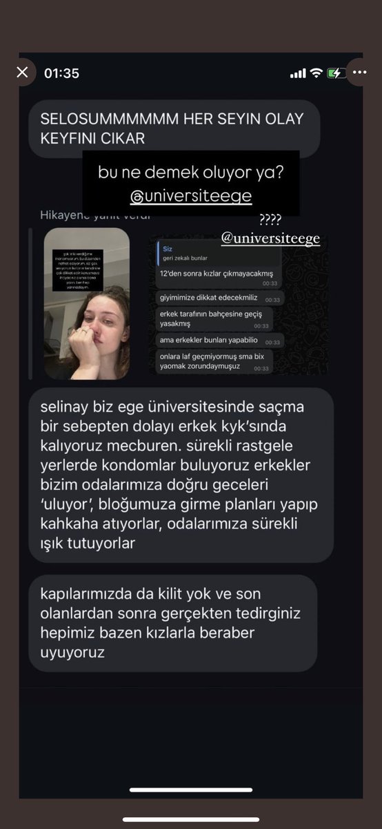 yayabilir miyiz lütfen <a href="/UniversiteEge/">Ege Üniversitesi</a> #TurkishWomenNeedHelp