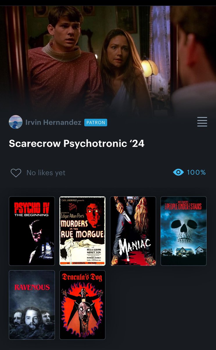 CookieIrvin's tweet photo. The first week of  #SCVPsychoChallenge https://t.co/p526oA8Cex