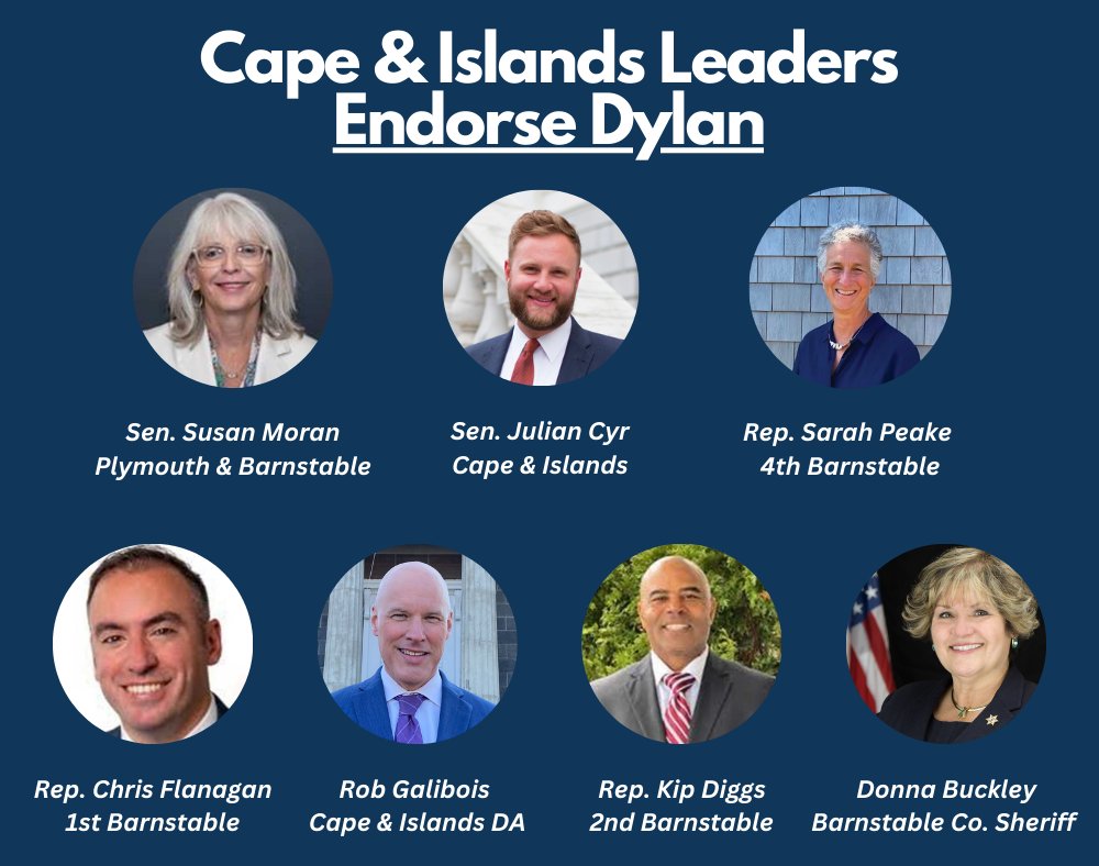 RepDylan's tweet image. I’m honored to receive the support of legislative leaders across the Cape &amp;amp; Islands who believe in our vision for a more affordable and vibrant #Plymouth &amp;amp; #Barnstable!